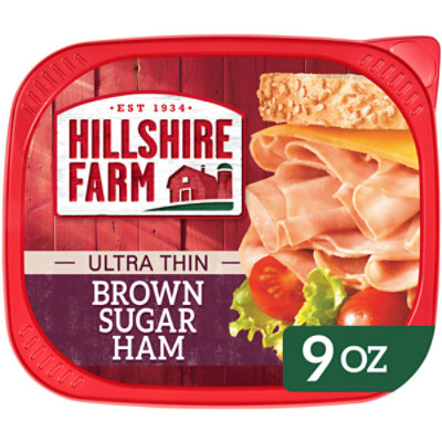 Hillshire Farm Ham, Brown Sugar, Ultra Thin 9 oz, Packaged Hot Dogs,  Sausages & Lunch Meat