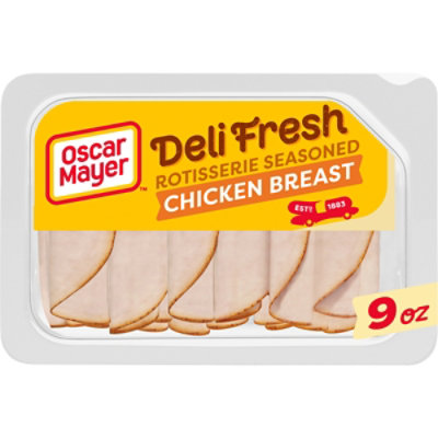 Oscar Mayer Deli Fresh Rotisserie Seasoned Chicken Breast - for a Low Carb Lifestyle Tray - 9 Oz - Image 1