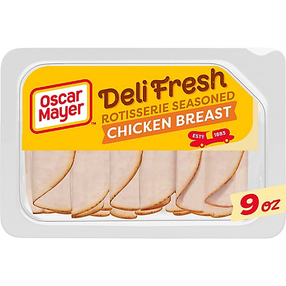 Oscar Mayer Deli Fresh Rotisserie Seasoned Chicken Breast - for a Low Carb Lifestyle Tray - 9 Oz