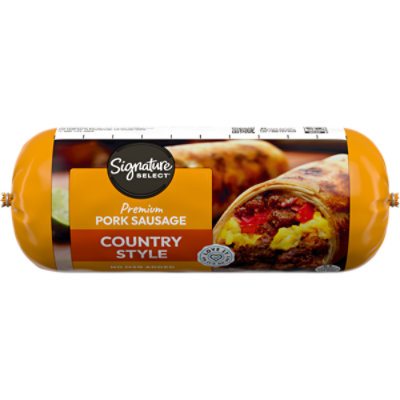 Signature Select Country Style Pork Sausage Roll - 16 oz - Image 1