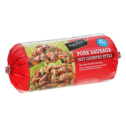 Signature SELECT Pork Sausage Roll Hot Country Style - 16 Oz - Image 1