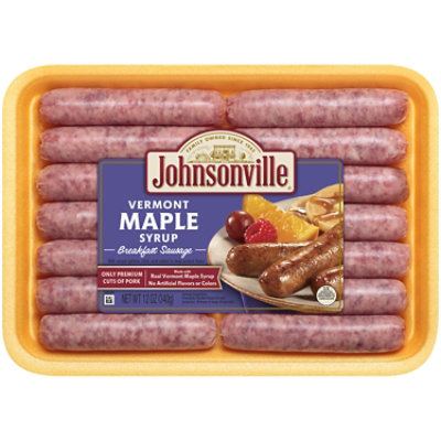 Johnsonville Vermont Maple Syrup Breakfast Sausage - 12 Oz. - Safeway