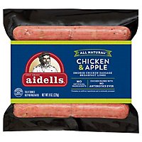 Aidells Smoked Chicken Sausage Breakfast Links Chicken Apple 10 Count - 8 Oz - Image 1
