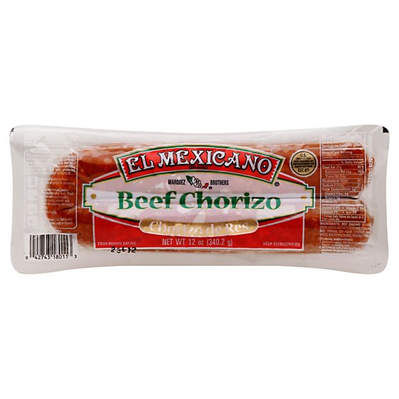 El Mexicano Chorizo Beef - 12 Oz