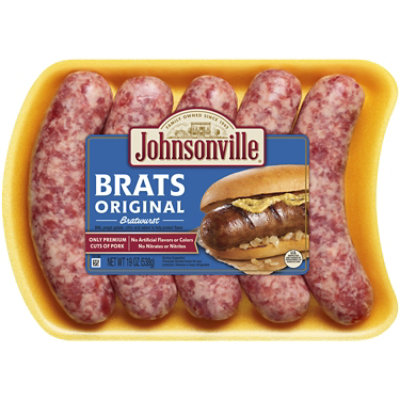 Johnsonville Brats Original Bratwurst 5 Links - 19 oz - Image 1