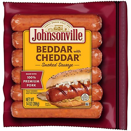 Johnsonville Sausage Smoked Beddar With Cheddar 6 Links - 14 Oz - Image 2
