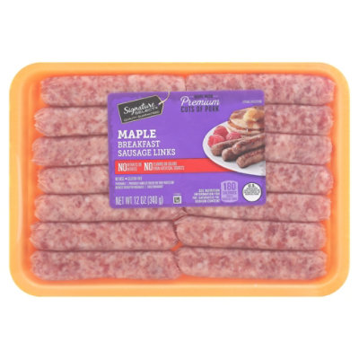 Signature Sausage Breakfast Links Maple - 12 Oz
