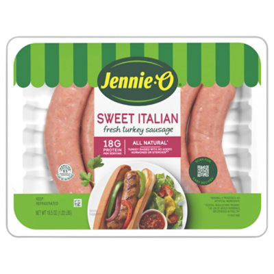 Jennie O Turkey Sausage Sweet Italian Fresh 19.5 Oz Albertsons