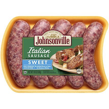 Johnsonville Sausage Italian Sweet Basil And Spice Blend 5 Links - 19 Oz - Image 2