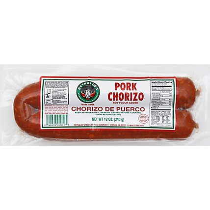 Reynaldos Chorizo Pork - 12 Oz - Image 2