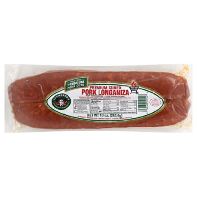 Reynaldos Sausage Pork Longaniza Cured - 10 Oz - Image 1