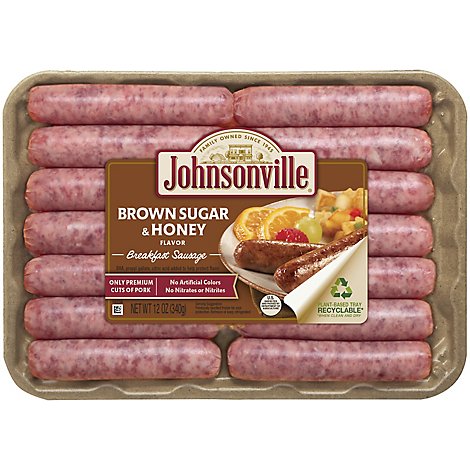 Johnsonville Breakfast Sausage Links Brown Sugar & Honey 14 Links - 12 Oz