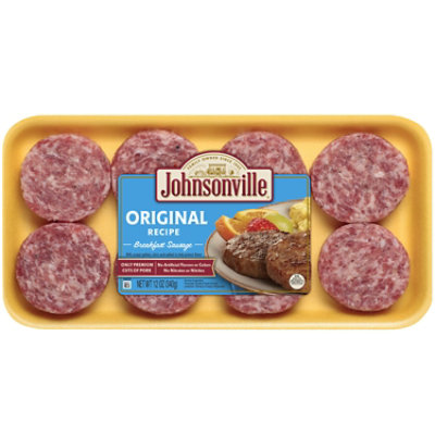 Johnsonville Breakfast Sausage Patties Original Recipe 8 Patties - 12 ...