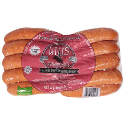 Hills Premium Meats German Sausage - 3 Lb