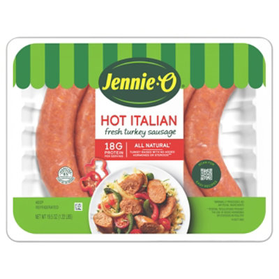 Jennie-O Turkey Sausage Hot Italian Fresh - 19.5 Oz - Image 3