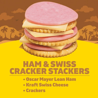 Lunchables Ham & Swiss Cracker Stackers Snack Kit - 3.2 Oz Tray - Image 3