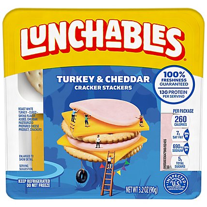Lunchables Turkey and Cheddar Cracker Stackers Tray - 3.2 Oz - Image 2