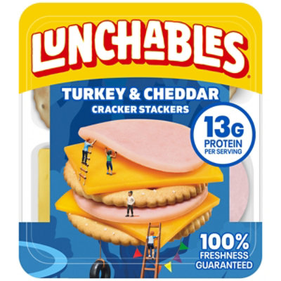 Lunchables Turkey and Cheddar Cracker Stackers Tray - 3.2 Oz - Image 1