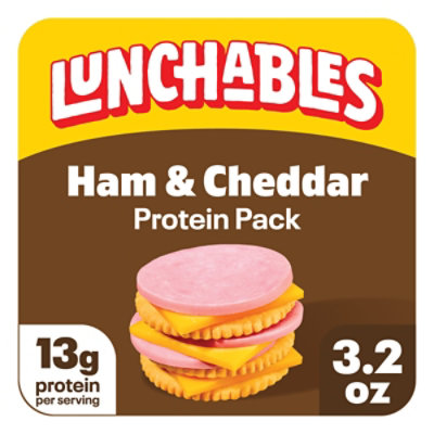 Lunchables Ham & Cheddar Cracker Stackers Snack Kit