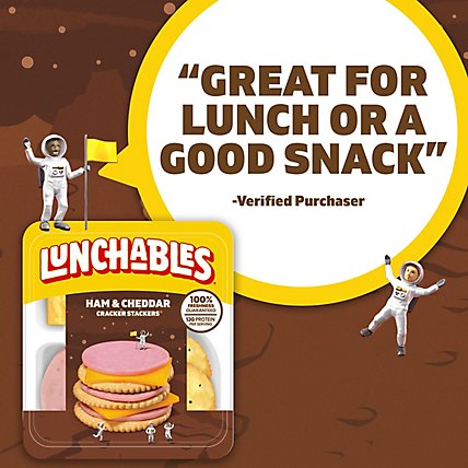 Lunchables Ham & Cheddar Cheese Snack Kit with Crackers Tray - 3.2 Oz - Image 9