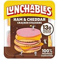 Lunchables Ham & Cheddar Cheese Snack Kit with Crackers Tray - 3.2 Oz - Image 3