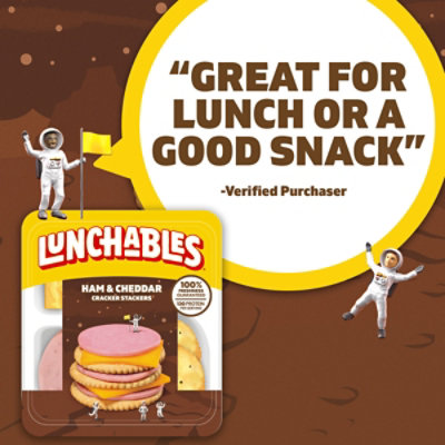 Lunchables Ham & Cheddar Cheese Snack Kit with Crackers Tray - 3.2 Oz - Image 6