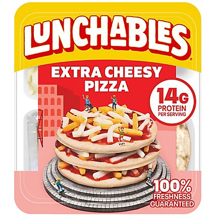 Lunchables Lunch Combinations Pizza Extra Cheesy Free Kabob Ulator - 4.2 Oz - Image 1