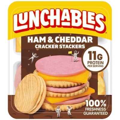  Lunchables Lunch Combinations Cracker Stackers Ham & Cheddar - 3.5 Oz 