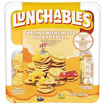 Lunchables Nachos Cheese Dip & Salsa Snack Kit Tray - 4.4 Oz - Image 5