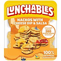 Lunchables Nachos Cheese Dip & Salsa Snack Kit Tray - 4.4 Oz - Image 1