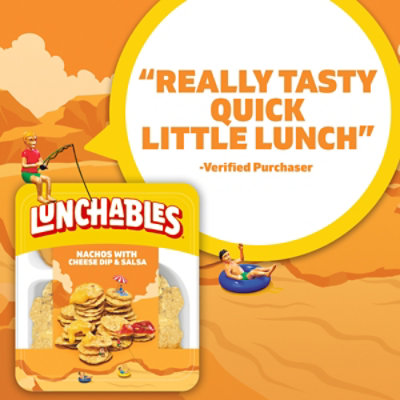 Lunchables Nachos Cheese Dip & Salsa Snack Kit Tray - 4.4 Oz - Image 5