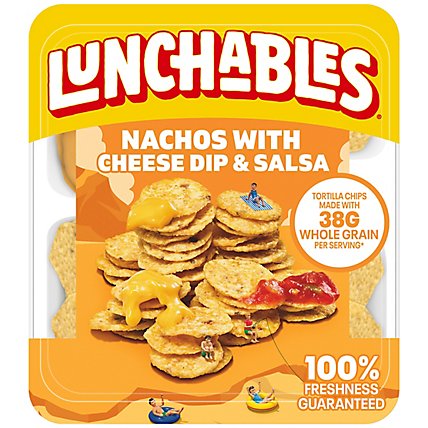 Lunchables Nachos Cheese Dip & Salsa Snack Kit Tray - 4.4 Oz - Image 4