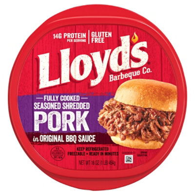 Lloyds Pork Shredded Seasoned In Original BBQ Sauce - 16 Oz - Image 3