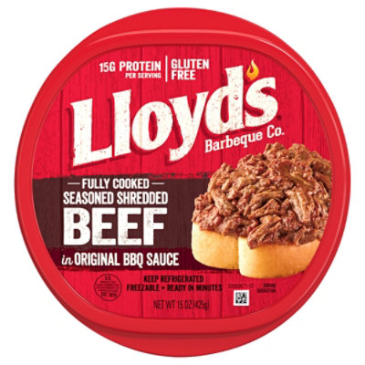 Lloyds Beef Shredded Seasoned In Original BBQ Sauce - 15 Oz - Image 3