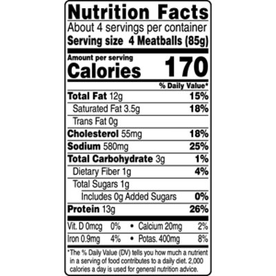 Aidells Italian Style & Mozzarella Cheese Chicken Meatballs - 12 Oz - Image 3