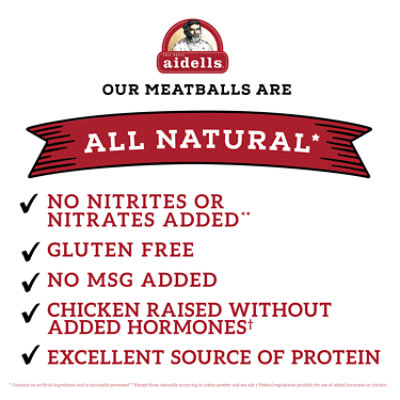 Aidells Italian Style & Mozzarella Cheese Chicken Meatballs - 12 Oz - Image 2