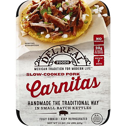 Del Real Foods Pork Slow Cooked Carnitas - 16 Oz - Image 2