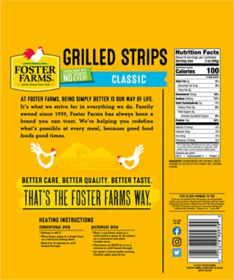 Foster Farms Chicken Breast Strips Grilled - 20 Oz - Image 6