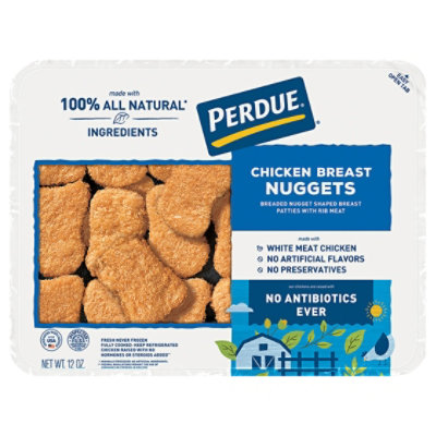 PERDUE Breaded Chicken Breast Nuggets No Antibiotics Ever Refrigerated Traypack - 12 Oz - Image 3