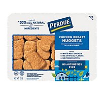 PERDUE Regrigerated Breaded No Antibiotics Ever Breaded Chicken Breast Nuggets Tray Case - 12 Oz
