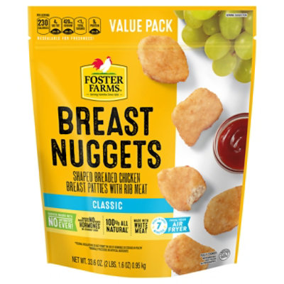 Foster Farms Chicken Breast Nuggets - 33.6 Oz