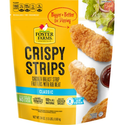 Foster Farms Classic Crispy Chicken Strips - 24 Oz