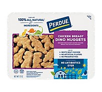 PERDUE FUN SHAPES REFRIGERATED BREADED No Antibiotics Ever Dino Shaped Chicken Nuggets Tray Case - 12 Oz