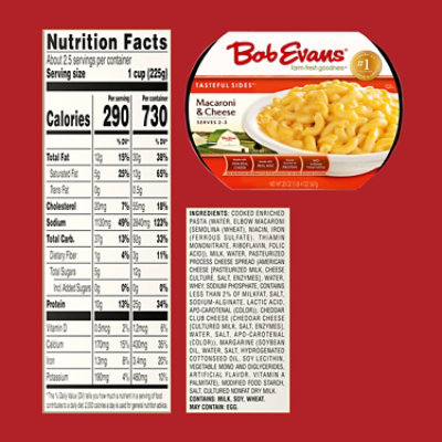 Bob Evans Tasteful Sides Macaroni & Cheese - 20 Oz - Image 7