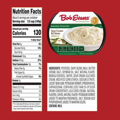 Bob Evans Mashed Potatoes Sour Cream & Chives - 24 Oz - Image 7