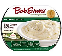 Bob Evans Mashed Potatoes Sour Cream & Chives - 24 Oz