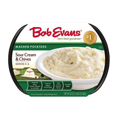 Bob Evans Mashed Potatoes Sour Cream & Chives - 24 Oz
