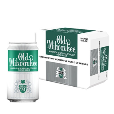 Old Milwaukee Beer Non Alcoholic Cans - 12-12 Fl. Oz.