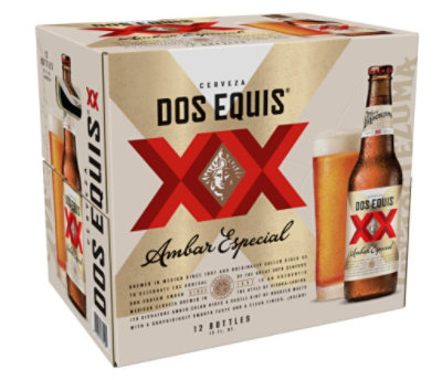 Dos Equis Ambar Mexican Lager Beer Bottles - 12-12 Fl. Oz.