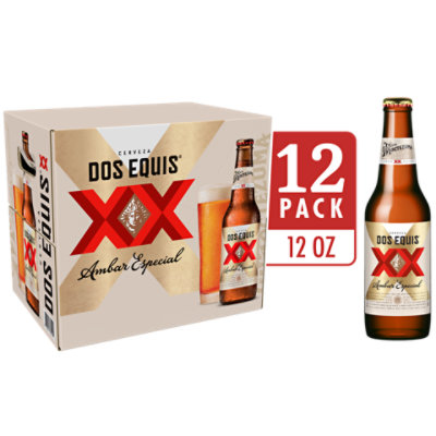 Dos Equis Ambar Mexican Lager Beer Bottles - 12-12 Fl. Oz.